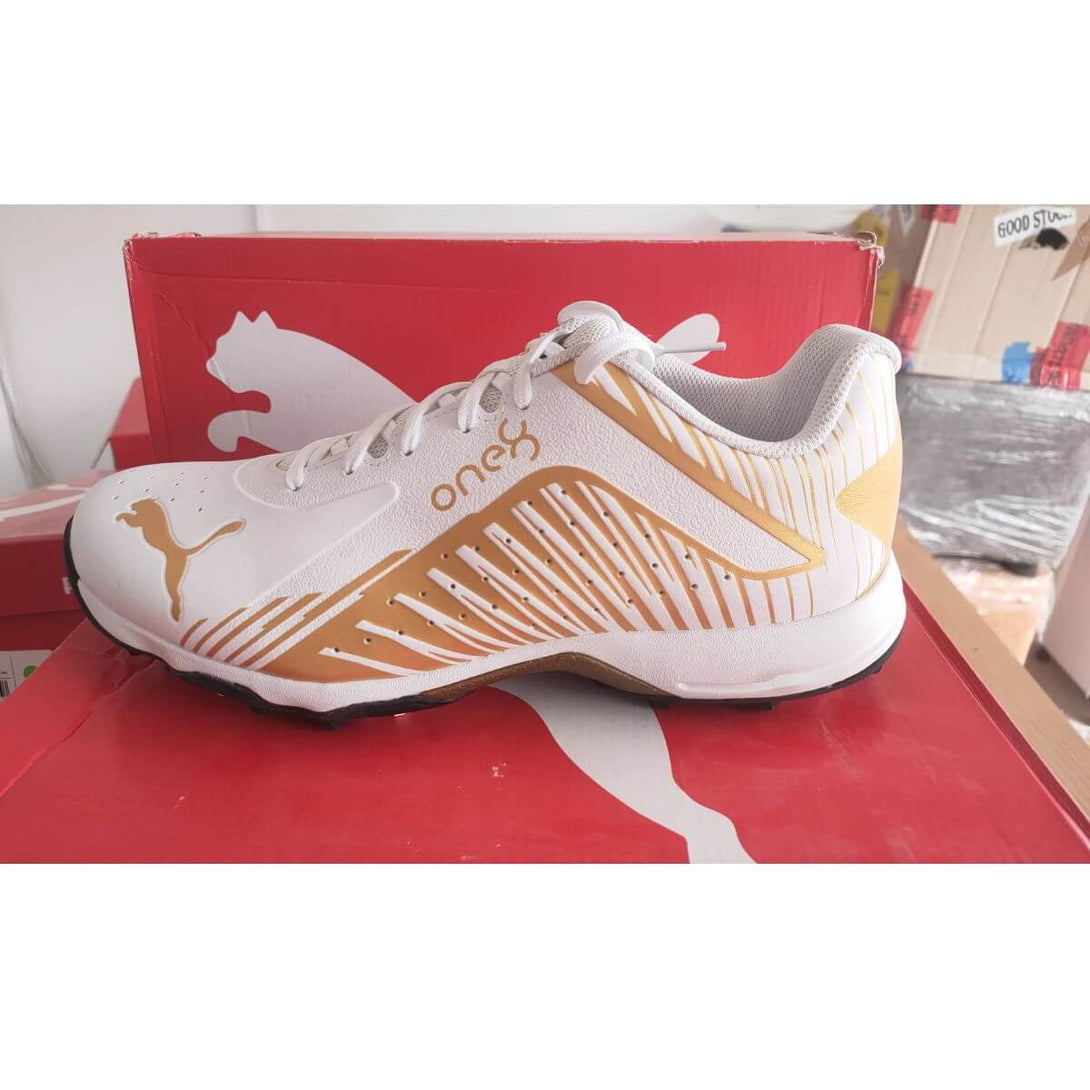 Puma 22 FH Rubber Cricket Shoes (Gold)