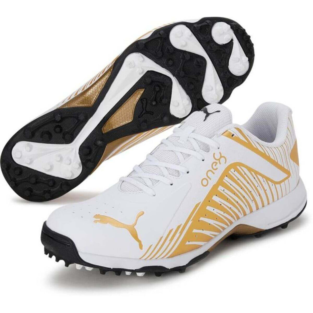 Puma 22 FH Rubber Cricket Shoes (Gold)
