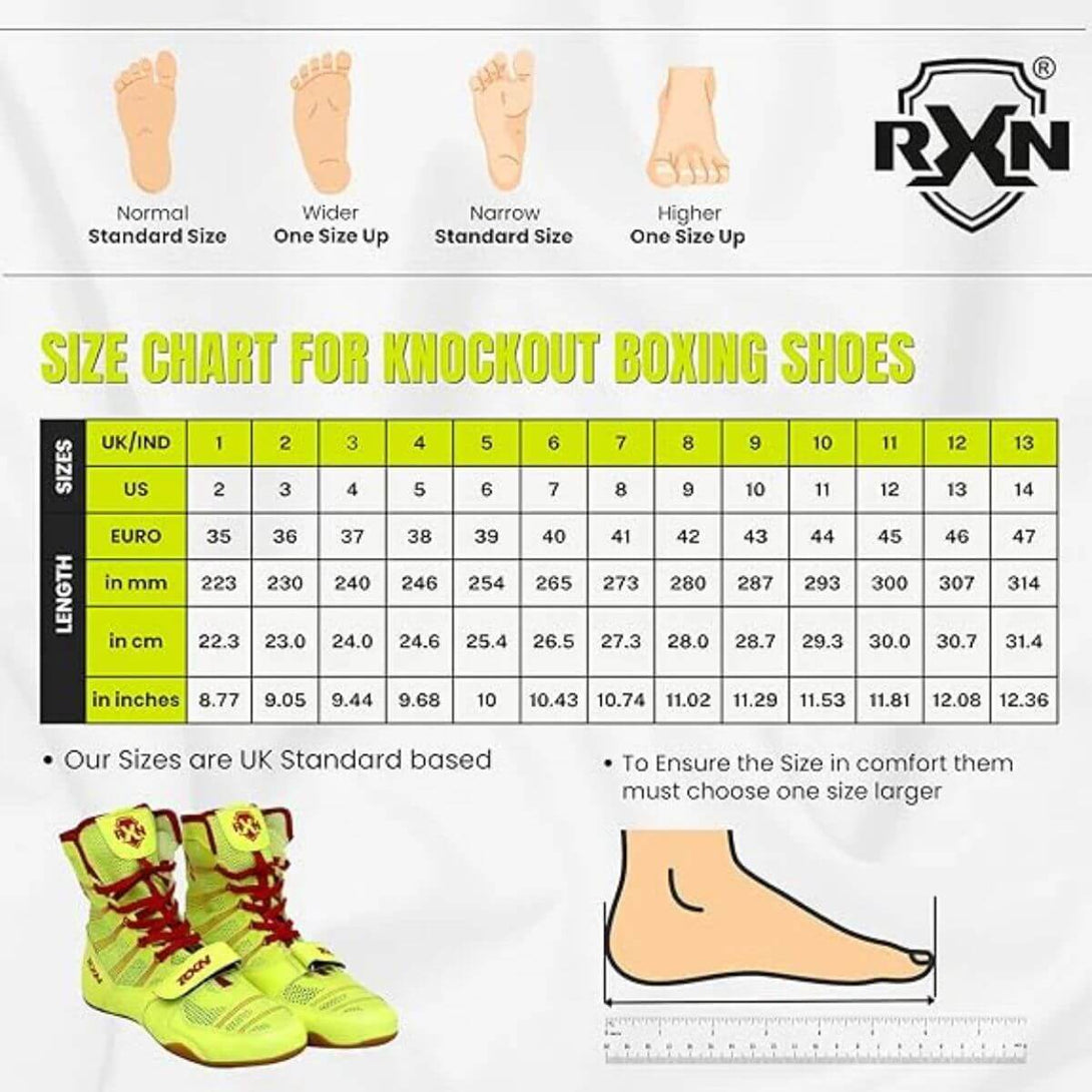 RXN Knockout Boxing Shoes For Men And Women - (BX-16)