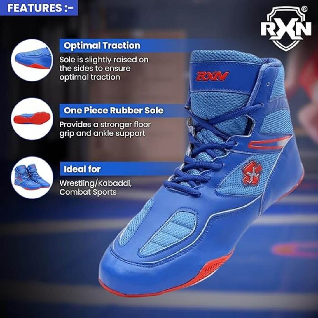 RXN Mat-Speed Wrestling/Kabaddi Shoes For Men - (WS-14)