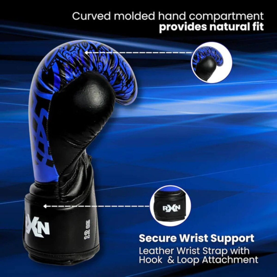 RXN Storm Genuine Leather Boxing Gloves - (BG-22)
