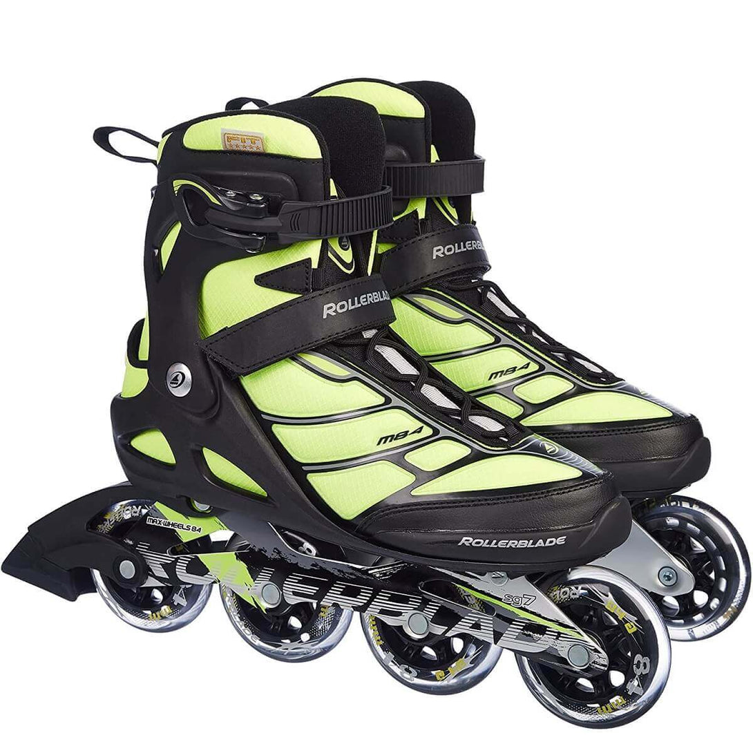 Rollerblade Macroblade 84 Inline Skates-Yellow Fluo