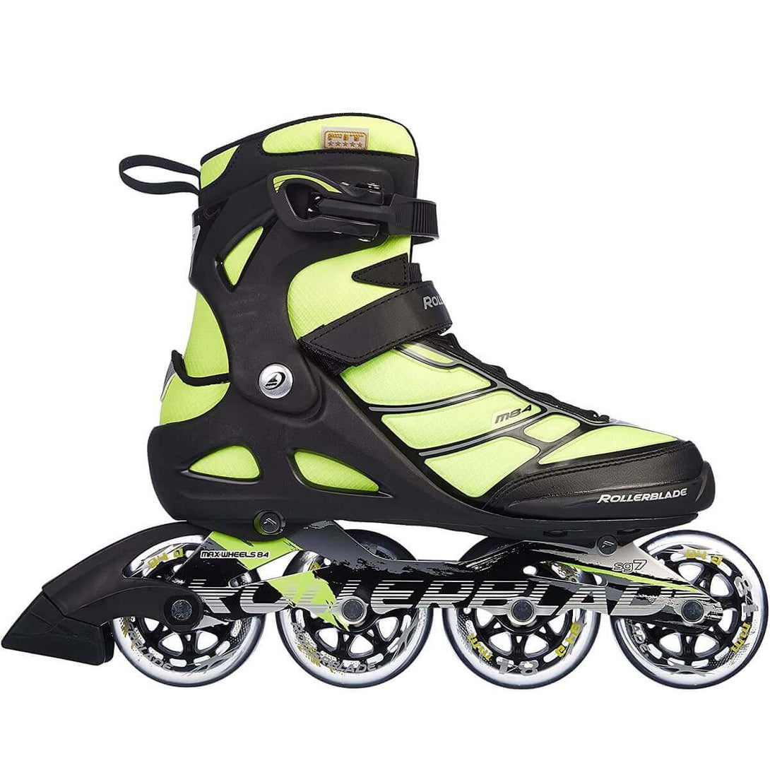 Rollerblade Macroblade 84 Inline Skates-Yellow Fluo