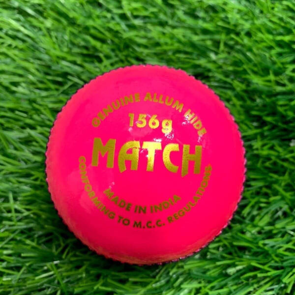 SC Pink Match Leather Cricket Ball