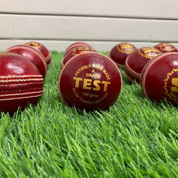 SC Test A Grade Red Leather Cricket Ball