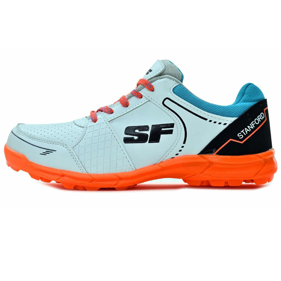 SF Warrior Cricket Shoes (TEAL/WHITE/ORANGE)