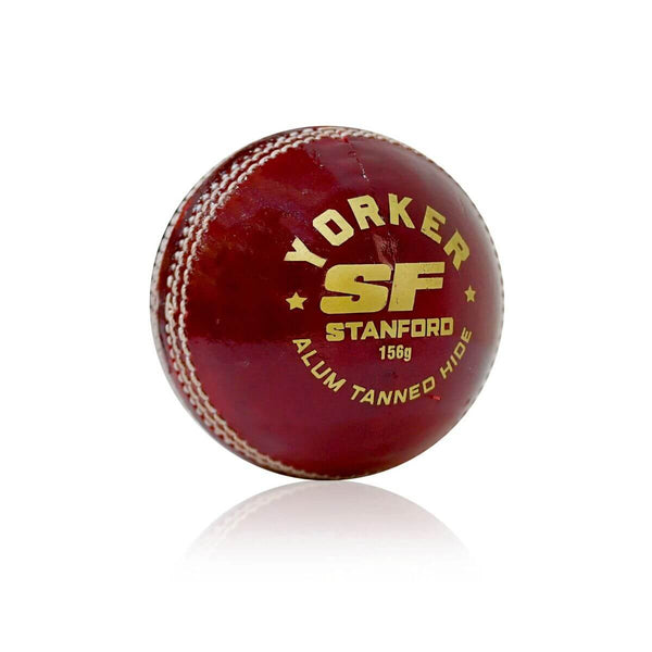 SF Yorker Leather Cricket Ball (Pack of 6 Balls)