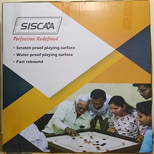 SISCAA Champion Genius English Birch Carrom Board