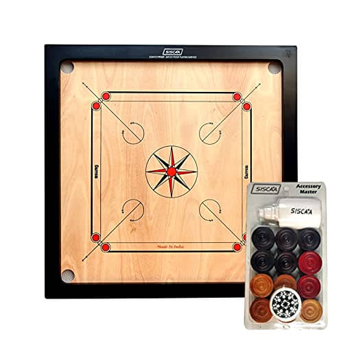 SISCAA Jupiter Super Indian Carrom Board (6mm)