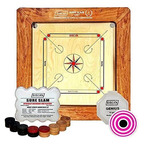 SISCAA Sure Slam Jumbo Carrom Board (36mm)