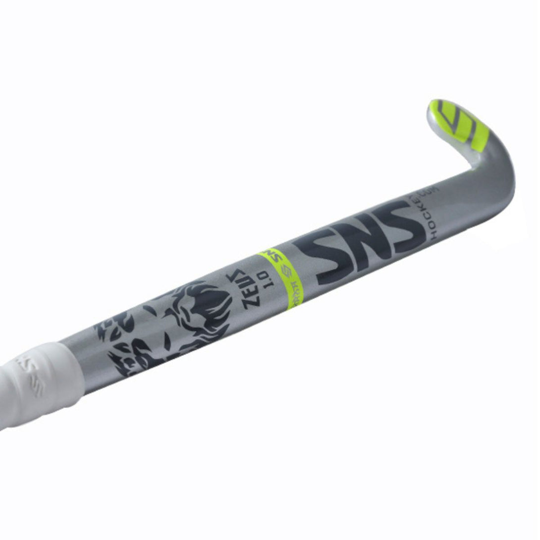 SNS Zeus 1.0 Composite Hockey Stick (Silver/Yellow)