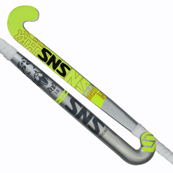 SNS Zeus 1.0 Composite Hockey Stick (Silver/Yellow)
