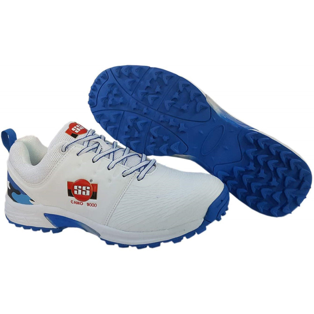 SS Camo 9000 Cricket Shoes (Blue/White )