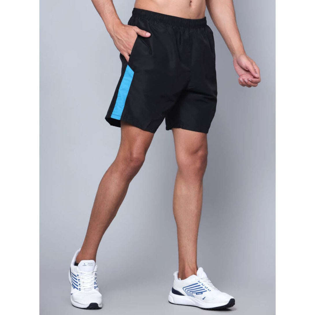 Shiv Naresh 118A 2.0 T.Z Shorts-BLACK/CYAN