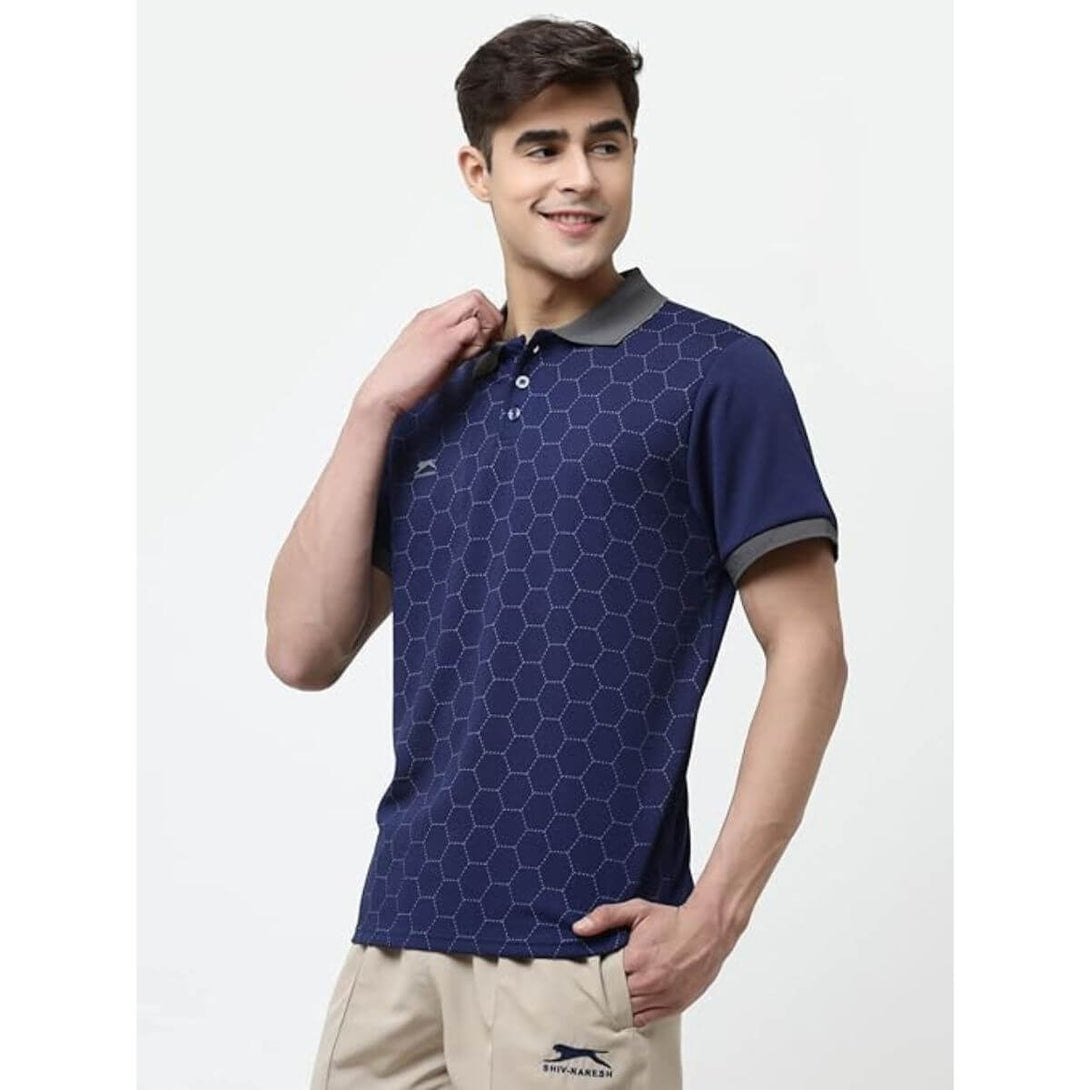 Shiv Naresh YC-SN-006 Tessellation tee T-Shirt-Navy