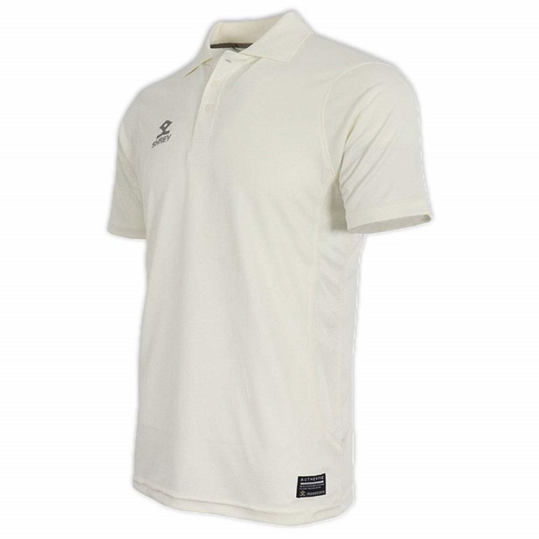  Shrey Cricket Premium Shirt Short Sleeve (white)