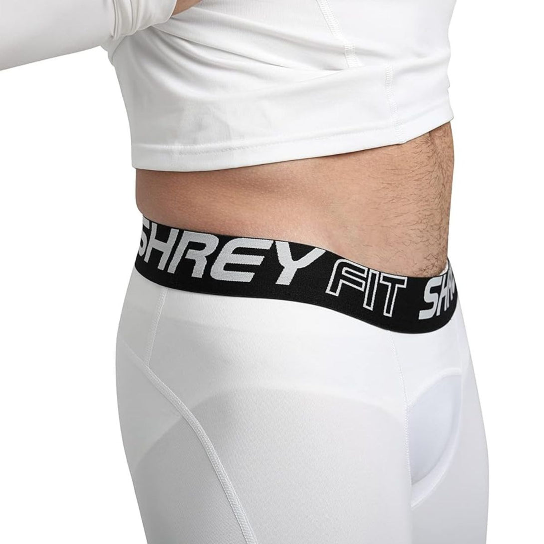 Shrey Intense Compression Shorts(White)