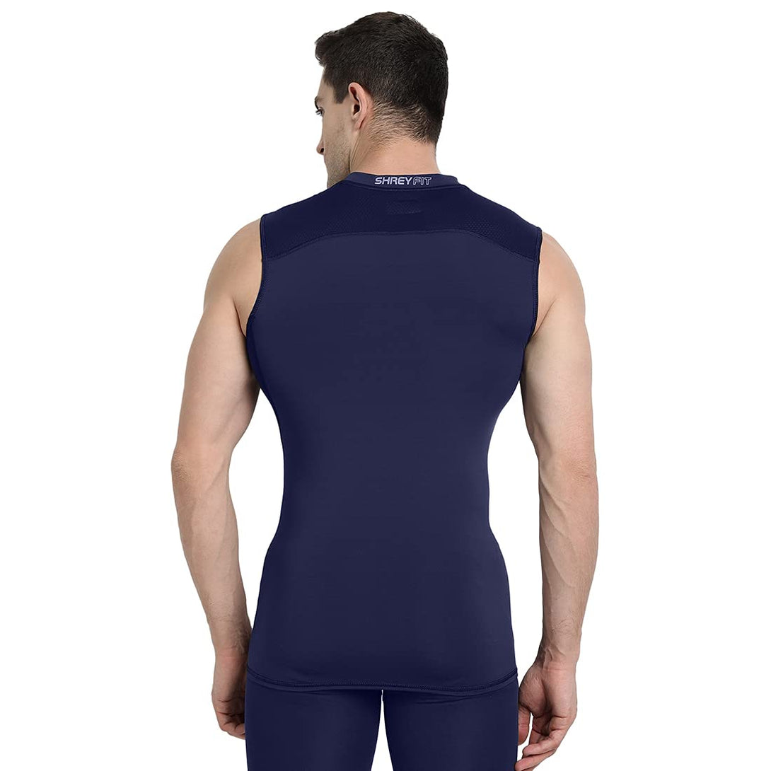 Shrey Intense Compression Sleevesless Top (Navy)