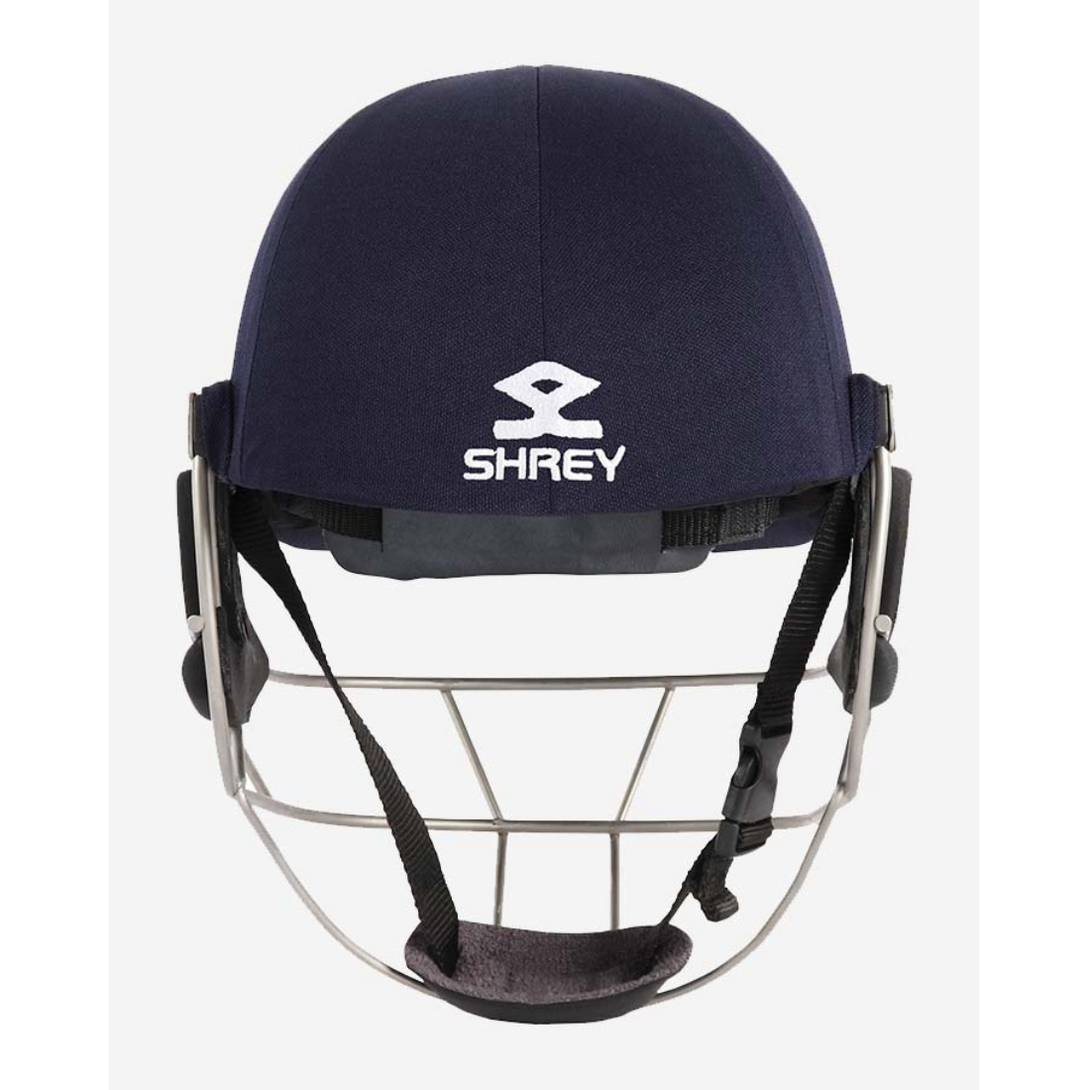 Shrey Masterclass Air Stainless Steel Cricket Helmet -Navy Blue
