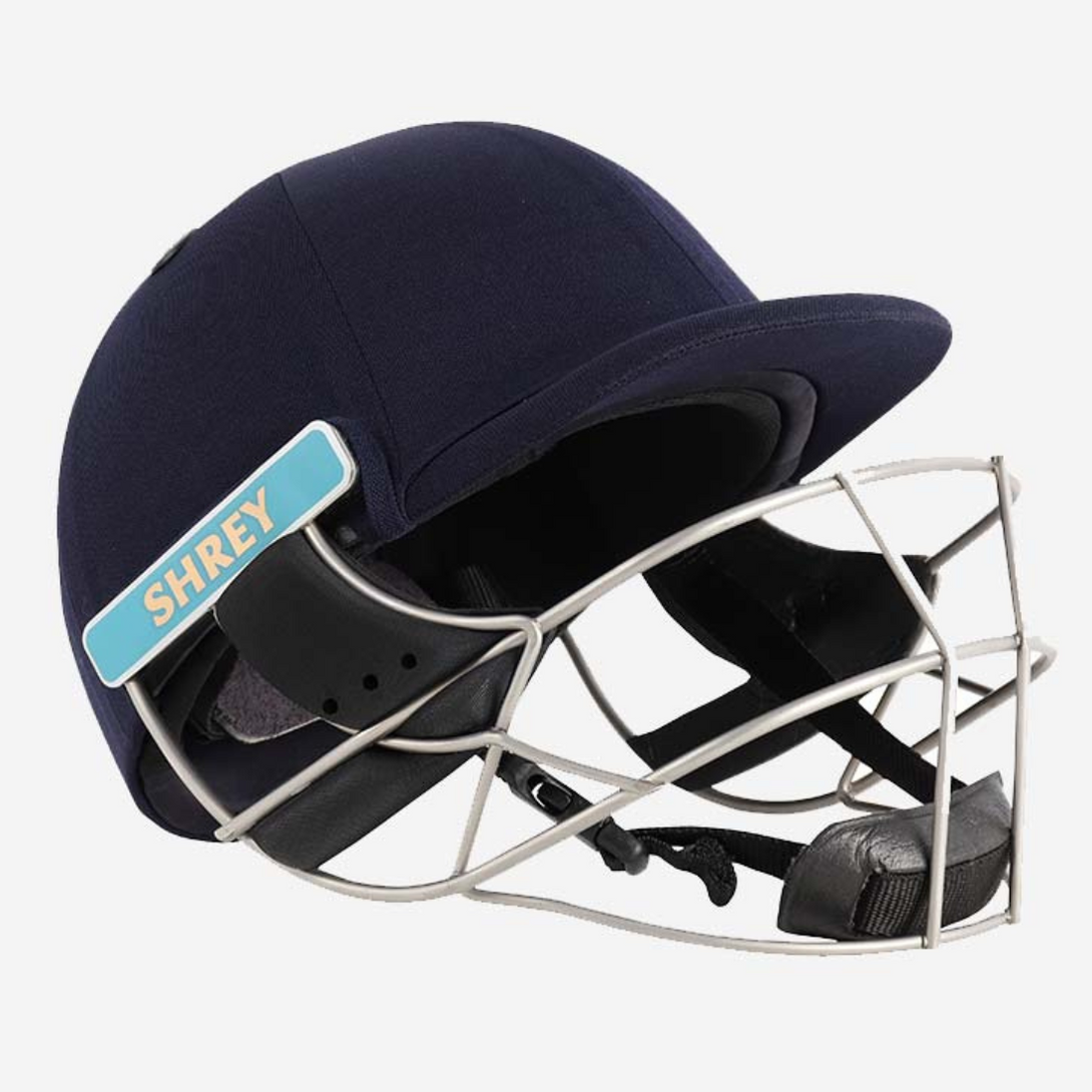 Shrey Masterclass Air Stainless Steel Cricket Helmet -Navy Blue