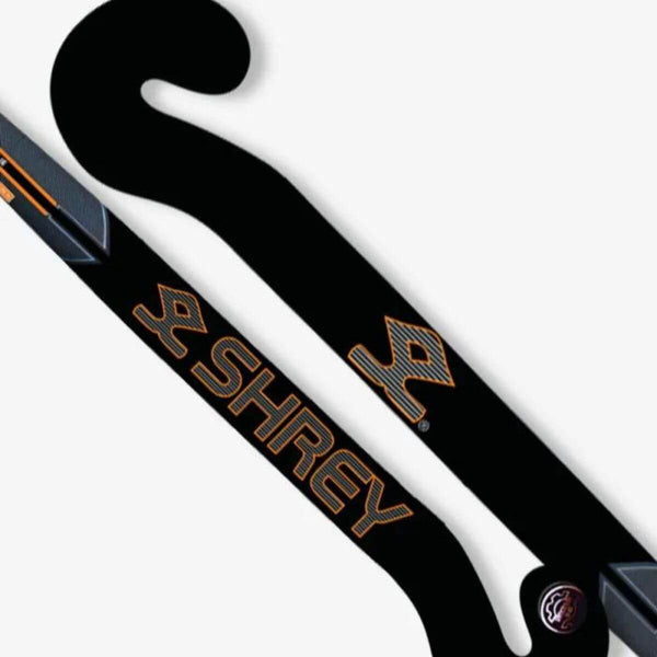 Shrey Legacy 35 Goalie Hockey Stick (Black/Orange)