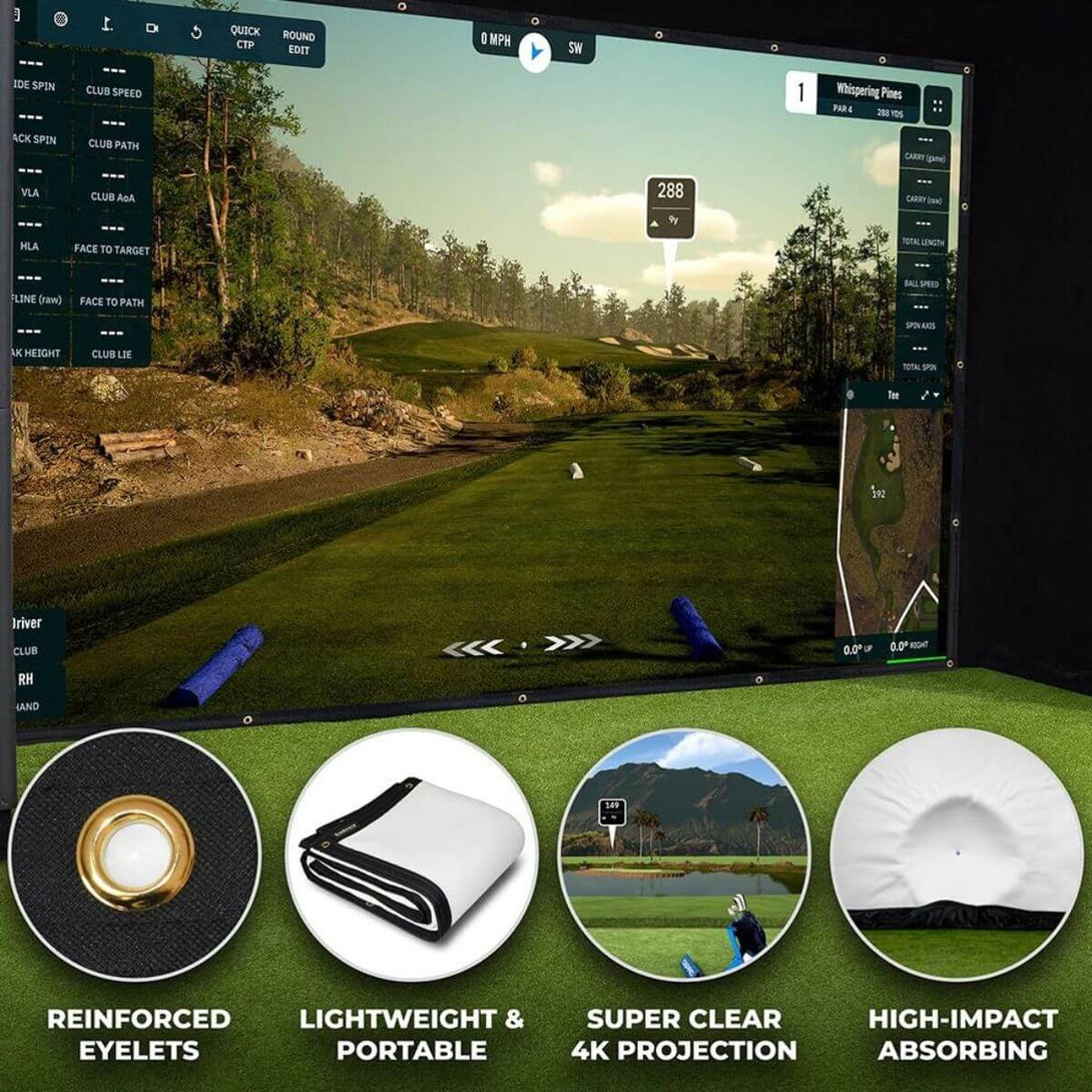 SimSpace Elite Impact Golf Simulator Screen – Sportswing.in