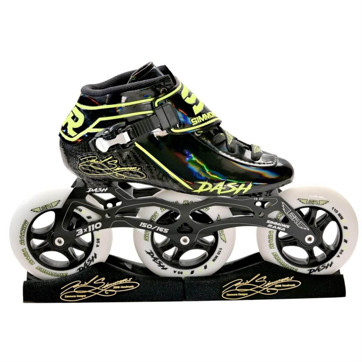 Simmons Rana Dash Inline Skates 3X110mm-Green – Sportswing.in