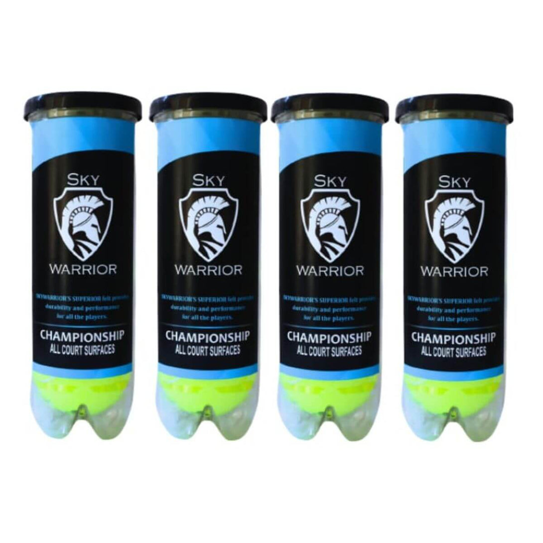 Skywarrior Championship All Court Surfaces Tennis Ball (4Can)