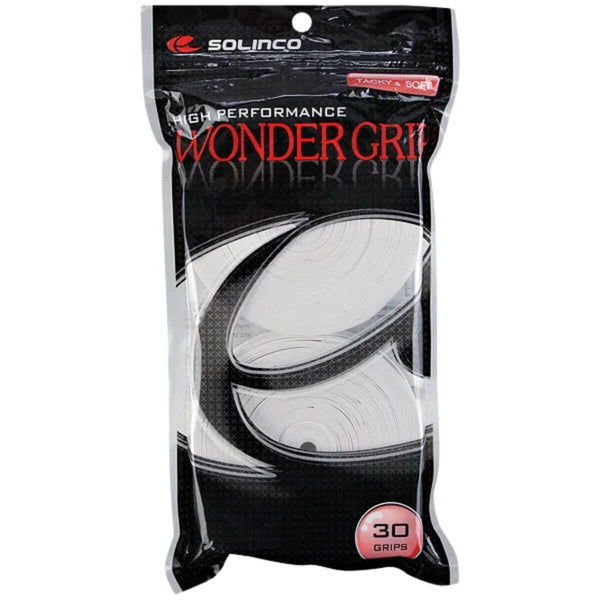 Solinco Wonder Tennis Overgrip (Pack of 30) White