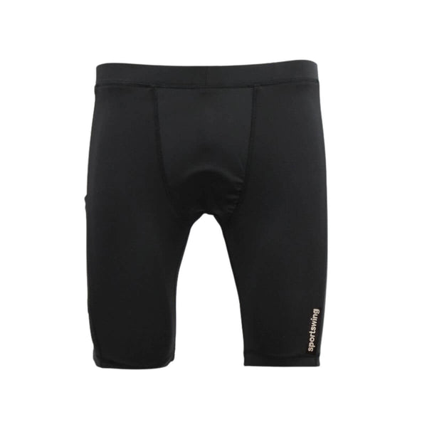 Sports Wing Compression Shorts-Black