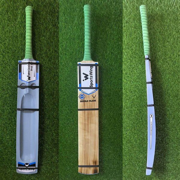 Sports Wing, Double Blade - Single Scoop Two Holes - Hard Premium Tennis Bat (Teal)