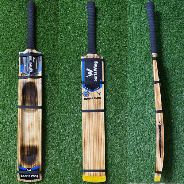 Sports Wing, Double Blade, Burn Edition - Single Scoop Two Holes - Hard Premium Tennis Bat (Beige)