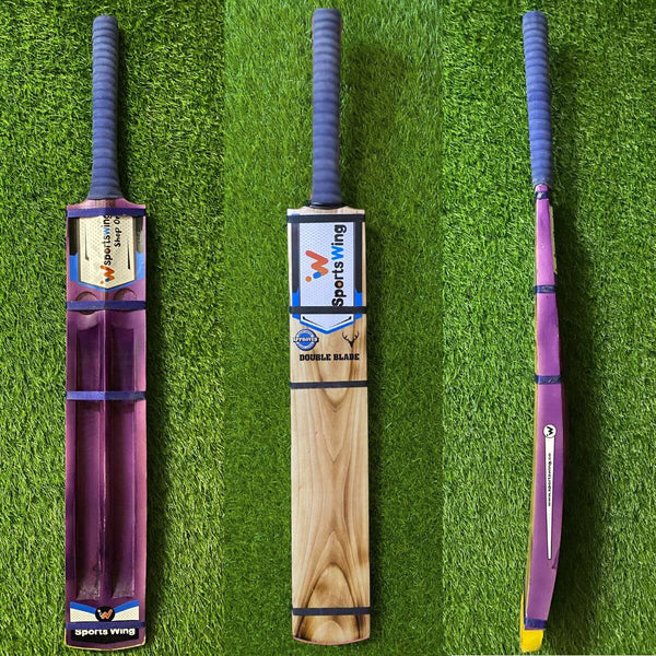 Sports Wing, Double Blade - Two Scoop Two Holes - Hard Premium Tennis Bat (Purple)
