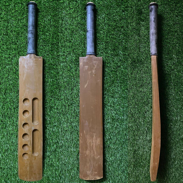 Sports Wing, Single Blade - Two Scoop Six Holes - Single Piece Wood Tennis Bat