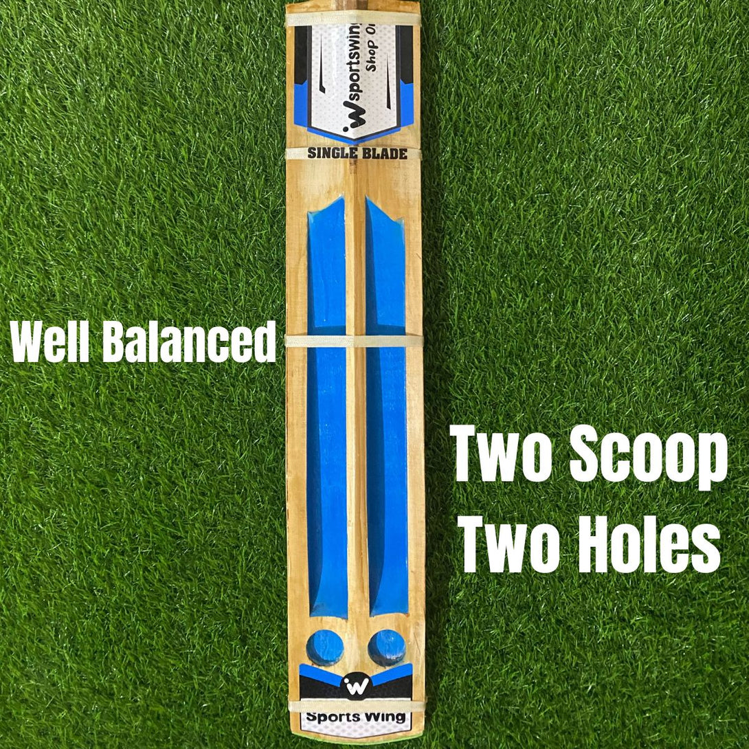 Sports Wing, Single Blade - Two Scoop Two Holes - Burn Edition Soft Tennis Bat