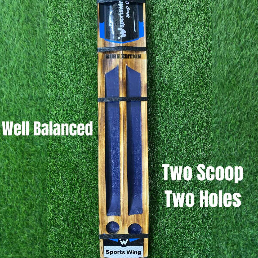 Sports Wing, Single Blade - Two Scoop Two Holes - Burn Edition Soft Tennis Bat
