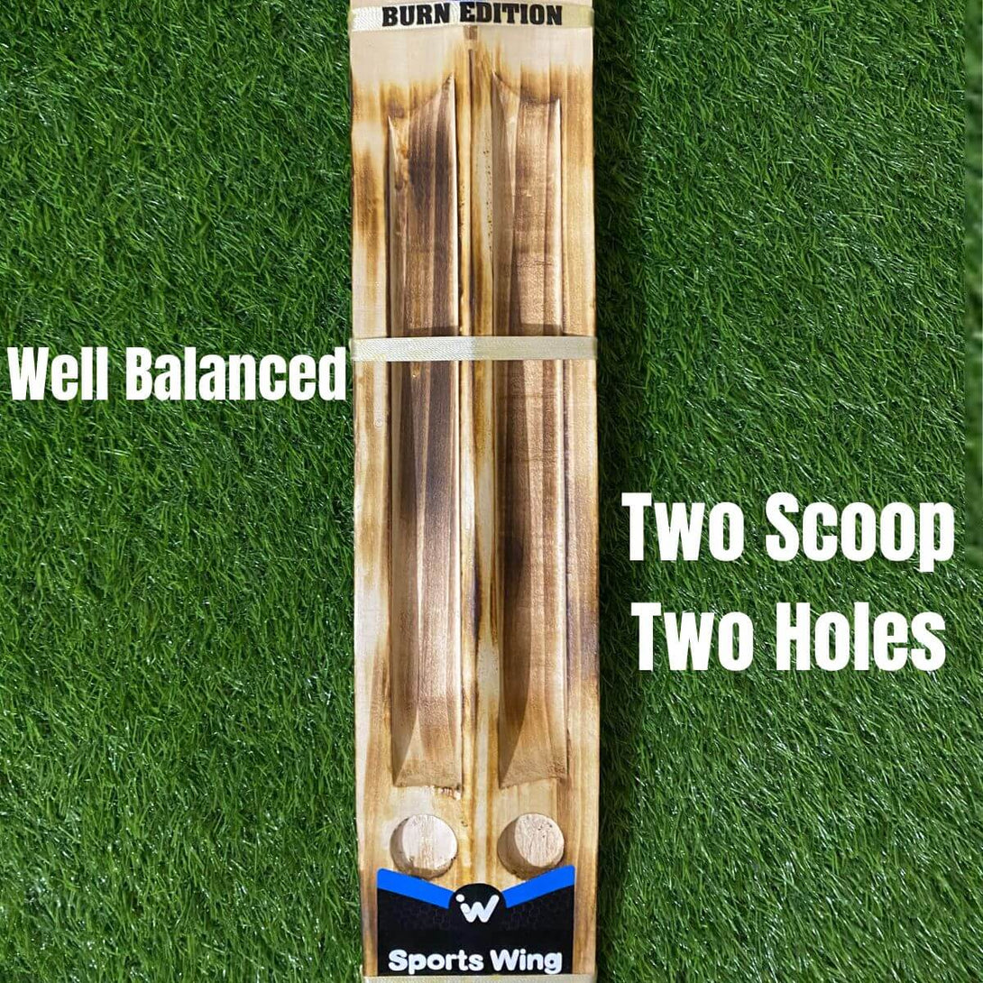 Sports Wing, Single Blade - Two Scoop Two Holes - Burn Edition Soft Tennis Bat