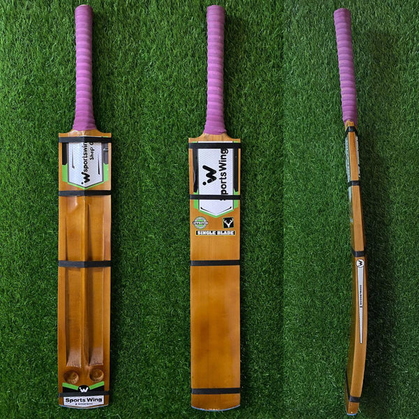 Sports Wing, Single Blade - Two Scoop Two Holes - Soft Premium Tennis Bat (Brown) Clearance Sale
