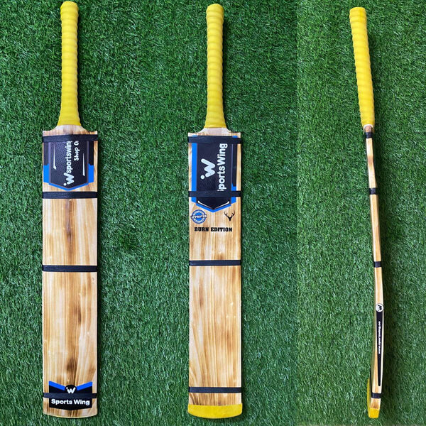 Sports Wing, Single Blade, Burn Edition - Without Scoop - Soft Premium Tennis Bat (Beige)