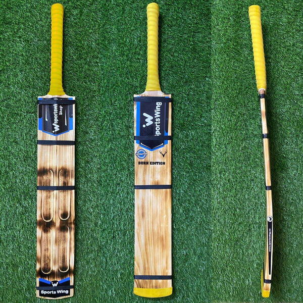 Sports Wing, Single Blade, Burn Edition - Four Scoop - Soft Premium Tennis Bat (Beige)