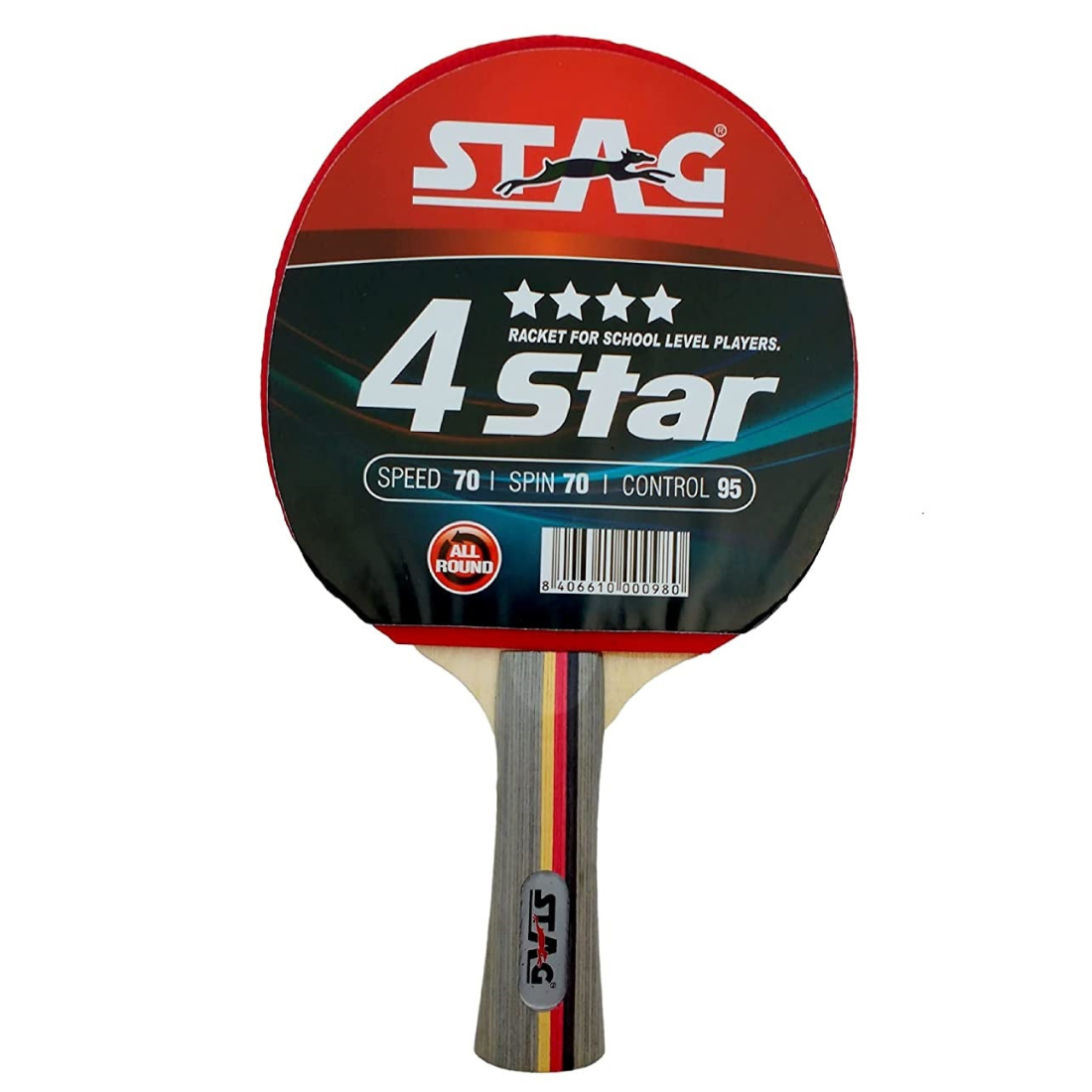 Stag 4 Star Table Tennis Bat (Pair) – Sportswing.in