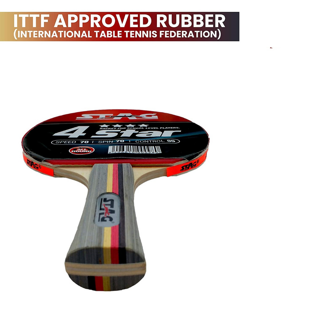 Stag 4 Star Table Tennis Bat (Pair)