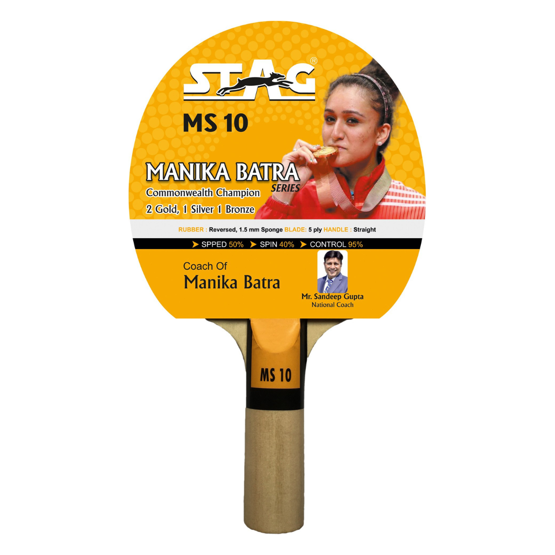 Stag Manika Batra Series MS 10 Table Tennis Bat ( (Pair) – Sportswing.in