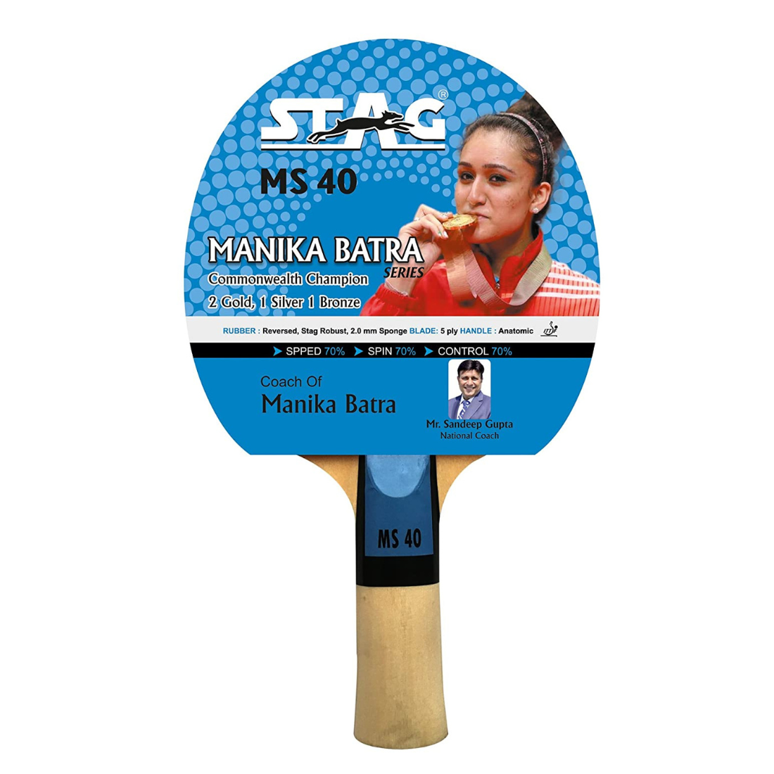 Stag Manika Batra Series MS 40 Table Tennis Bat (Pair) – Sportswing.co