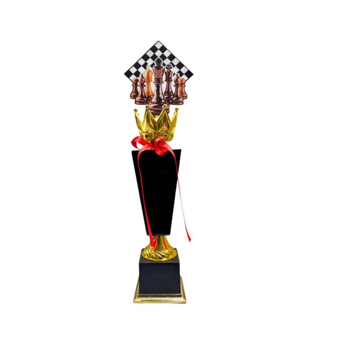 TM Chess Trophy (Set of 3 Trophies) – Sportswing.in