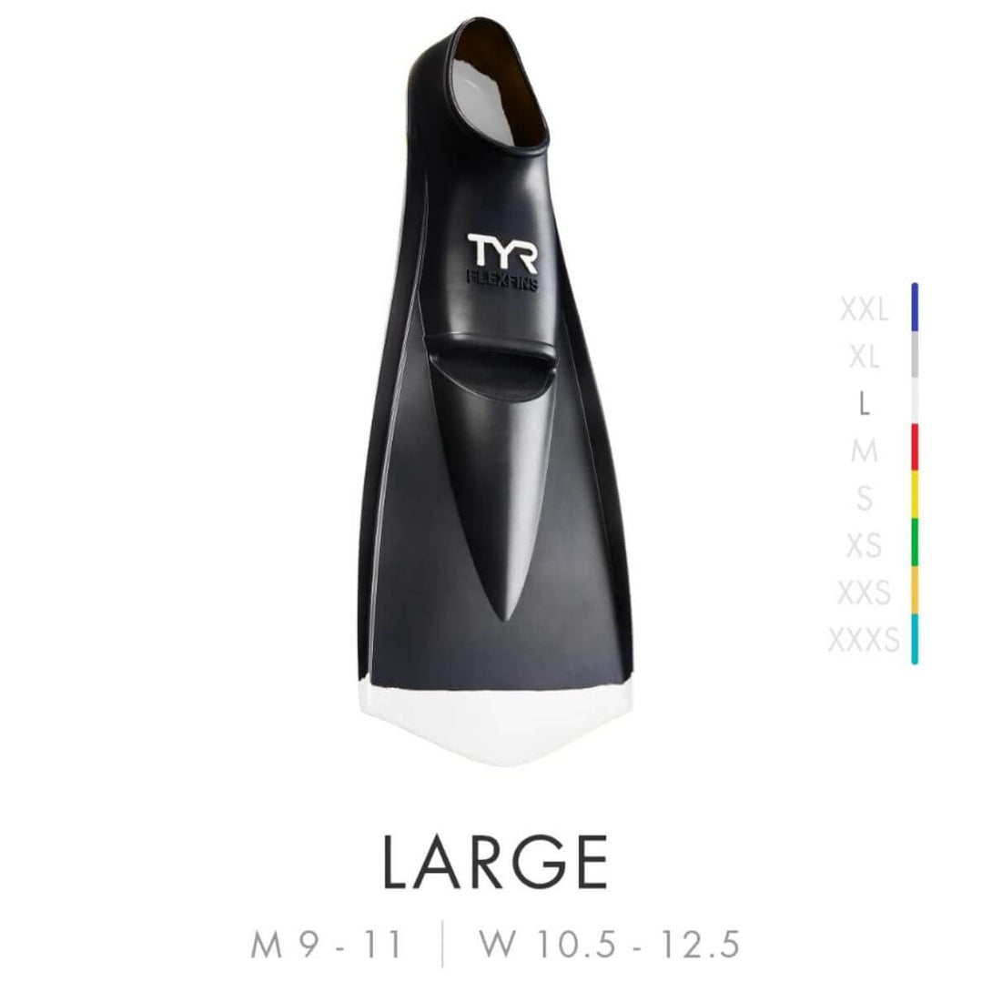 TYR LFN2001 Flex Fins 2.0 (White)-L