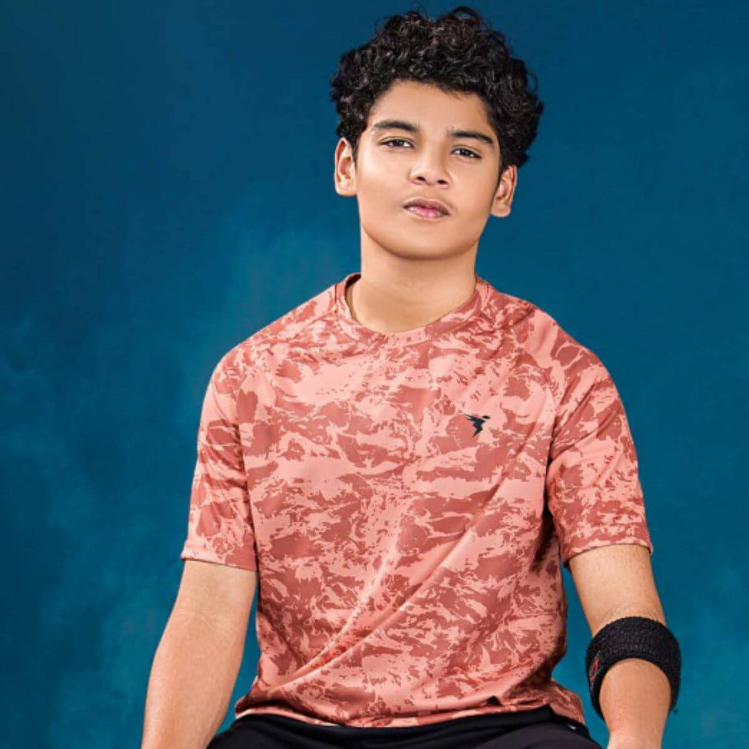 Technosport Boy's Crew Neck T-Shirt-B134