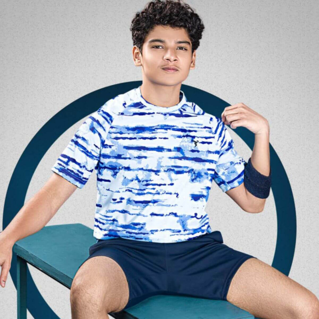 Technosport Boy's Crew Neck T-Shirt-B134