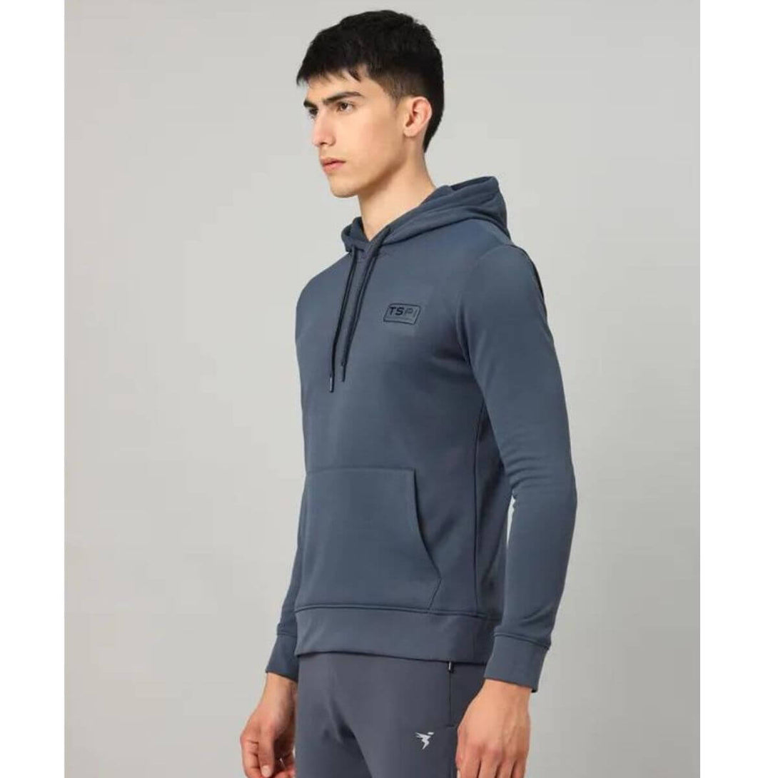 Technosport Men's Active Hoodie-OR77 (Carbon Grey)