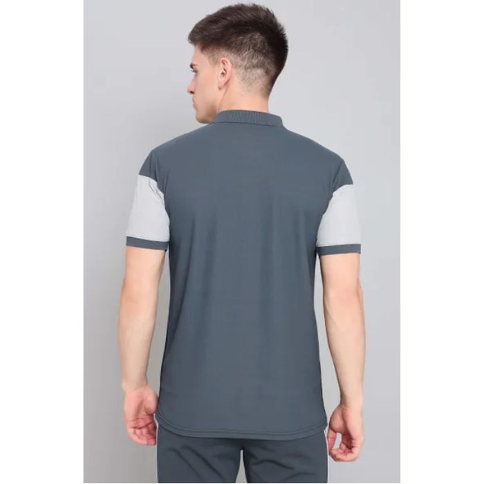 Technosport Men's Active Running T-Shirt-P647 (Carbon Grey)